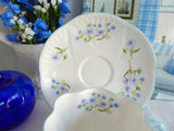 Shelley China Dainty Shape Blue Rock Cup and Saucer England Bone China