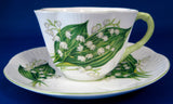 Shelley China Dainty Lily Of The Valley Cup And Saucer 1960s Afternoon Tea