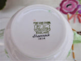 Shelley Dainty Shamrock Cup And Saucer 1960s English Bone China Green Trim