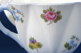 Shelley Dainty Shape Rose-Pansy-Forget Me Not Cup And Saucer