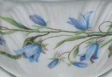 Shelley England Blue Harebell Cup And Saucer Low Oleander Shape Afternoon Tea