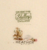 Shelley Heather Plate 7 Inch Gainsborough England Cake Plate 1950s Tea Plate