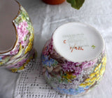 Shelley China Rock Garden Chintz Cream and Sugar Milk Afternoon Tea Individual
