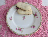 Shelley Bridal Rose Side Plate Rose Spray 1950s Richmond Shape Pink Gold Trim 6 Inch