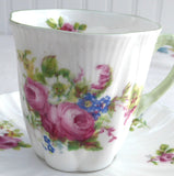 Shelley Tall Demitasse Cup And Saucer Marriage Tall Dainty And Ludlow Floral Bouquets