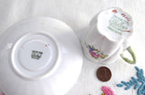 Shelley Tall Demitasse Cup And Saucer Marriage Tall Dainty And Ludlow Floral Bouquets