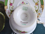 Green DuBarry Shelley England Cup and Saucer Gainsborough Shape 1950s