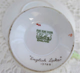Shelley English Lakes Cup and Saucer England Landscape Richmond 1950s