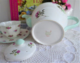 Shelley Eglantine Teapot Henley Perth Cambridge Shape Bone China Floral