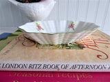 Shelley Hulme's Rose Pin Dish Bon Bon Webbed Oval 1950s Lemon Slices Cream Jam