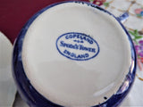 Spode Copeland Spode's Tower Breakfast Size Cup And Saucer 1950s Blue