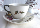 Wedgwood Cup And Saucer Covent Garden Fruit Vintage 1950s Ironstone