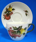 Wedgwood Cup And Saucer Covent Garden Fruit Vintage 1950s Ironstone