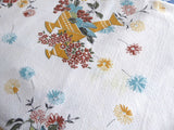 Eames Era 1950s Tablecloth Barkcloth 1950s Tea Cloth Retro Colors 45 Square