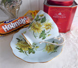 Chrysanthemum Cup And Saucer Romance Pale Blue Royal Standard 1950s Bone China