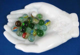 Glass Marbles Vintage 1950s Mid Glass Marbles Assorted Toy Marbles Lot of 25