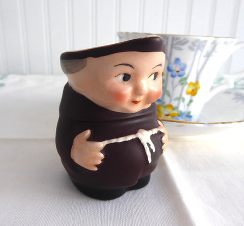 Little Monk Friar Tuck Hummel Cream Jug West Germany Black Shoes 1950s –  Antiques And Teacups