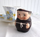Little Monk Friar Tuck Hummel Cream Jug West Germany Black Shoes 1950s Creamer