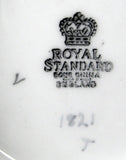 Retro Teapot Royal Standard England Pink Black 1950s Large Bone China