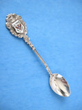 Spoon 1950s St Thomas Virgin Islands Sterling Silver Souvenir Spoon Enamel