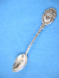 Spoon 1950s St Thomas Virgin Islands Sterling Silver Souvenir Spoon Enamel