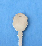 Spoon 1950s St Thomas Virgin Islands Sterling Silver Souvenir Spoon Enamel