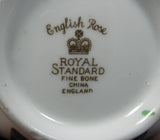 Cream And Sugar English Rose Royal Standard Hand Colored 1950s Creamer