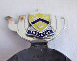 Tea Caddy Spoon 4 O Clock Bowl Teapot Finial 1950s Ingleton Enamel Chrome