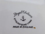 Royal Chelsea Teapot 18th Century Couple Romantic Fancy Hand Painted 1950s