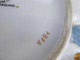 Royal Chelsea Teapot 18th Century Couple Romantic Fancy Hand Painted 1950s