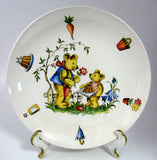 Childs Plate And Mug Teddy Bears With Pudding James Kent England 1950s Nursery Characters