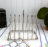 Toast Rack Retro Silver Plated English 6 Slice Toast Holder Letters Tea Party