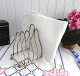 Toast Rack Retro Silver Plated English 6 Slice Toast Holder Letters Tea Party