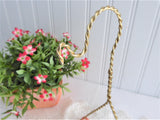 Teacup Display Stand 1950s Twisted Gold Wire Original Sticker Japan Cup And Saucer Stand