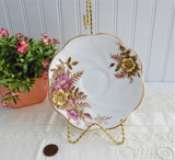 Teacup Display Stand 1950s Twisted Gold Wire Original Sticker Japan Cup And Saucer Stand