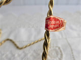 Teacup Display Stand 1950s Twisted Gold Wire Original Sticker Japan Cup And Saucer Stand