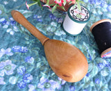 Vintage Sock Darning Handled Egg Wood Darner 1950 Sewing Tool Fruitwood