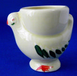 Figural Egg Cup Chicken England Hand Painted Chick 1950s
