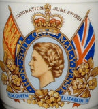 Coronation Mug Queen Elizabeth II Johnson Bros Ironstone 1953 Royal Commemorative