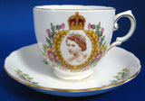 Tuscan Queen Elizabeth II Coronation Cup And Saucer 1953 English Bone China