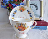 Queen Elizabeth II Coronation Cup And Saucer 1953 English Bone China