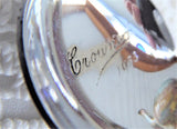 Queen Elizabeth II 1953 Coronation Tea Caddy Spoon Tea Scoop Chrome Cipher Crown