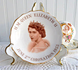 Queen Elizabeth II Coronation 1953 Bowl Dish Tuscan Gorgeous Caddy Ring Trinket