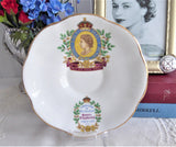 Queen Elizabeth II Coronation Cup And Saucer Rosina 1953 English Bone China