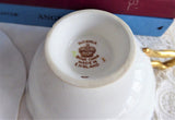 Rosina Queen Elizabeth II Coronation Cup And Saucer UK Flowers 1953 English Bone China