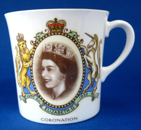 Shelley Mug Queen Elizabeth II Coronation Bone China 1953