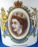 Shelley Mug Queen Elizabeth II Coronation Bone China 1953