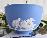 Sugar Basin Bowl Wedgwood Blue Jasper Icarus Daedalus Ulysses Victory 1956