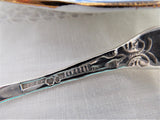 Fancy Swedish Sterling Silver Serving Spoon 1959 Eriksson Gösta Reticulated Handle