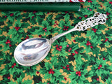 Fancy Swedish Sterling Silver Serving Spoon 1959 Eriksson Gösta Reticulated Handle